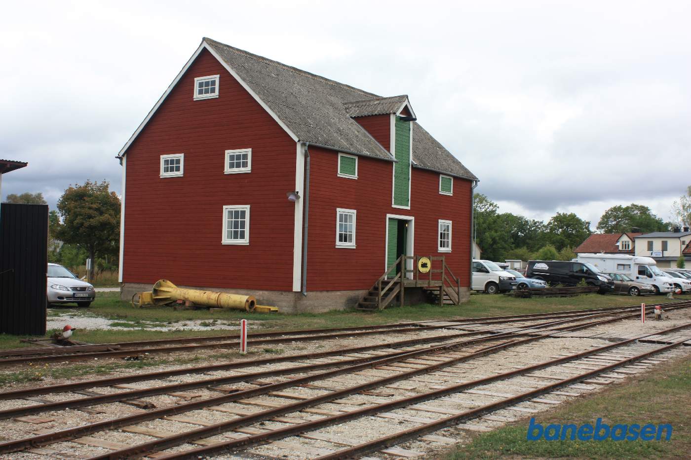 Pakhuset på stationen er i dag en museumsudstilling