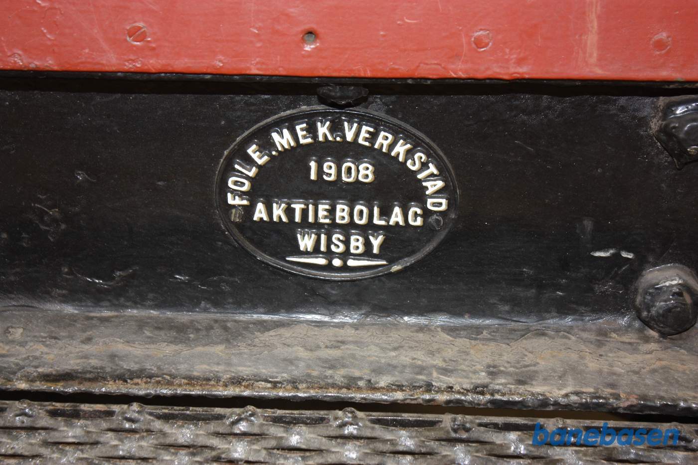 Nærbillede af en fabriksplade