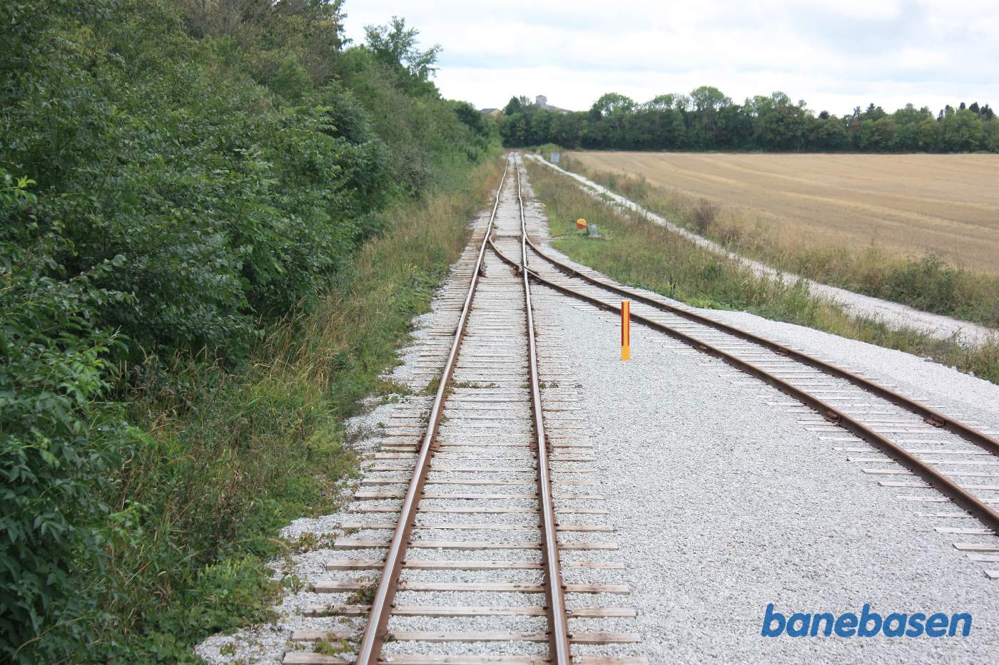 Et bagskud mens toget kører igennem Roma kungsgård station