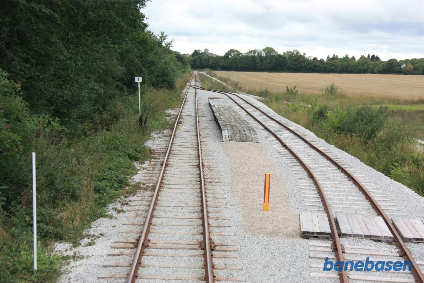 Et bagskud mens toget kører igennem Roma kungsgård station