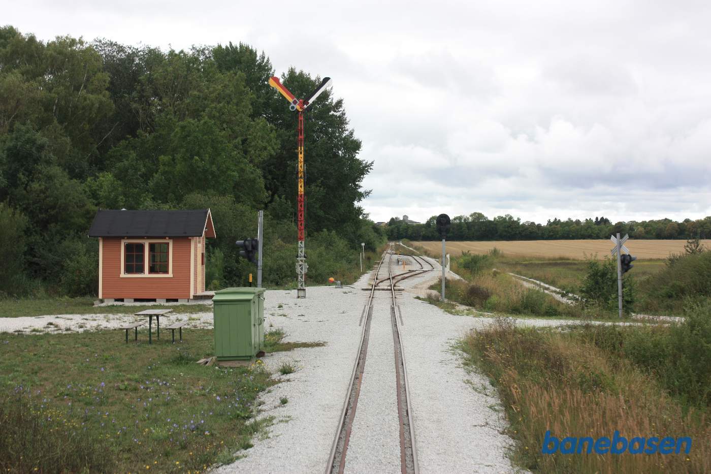 Et bagskud mens toget kører igennem Roma kungsgård station