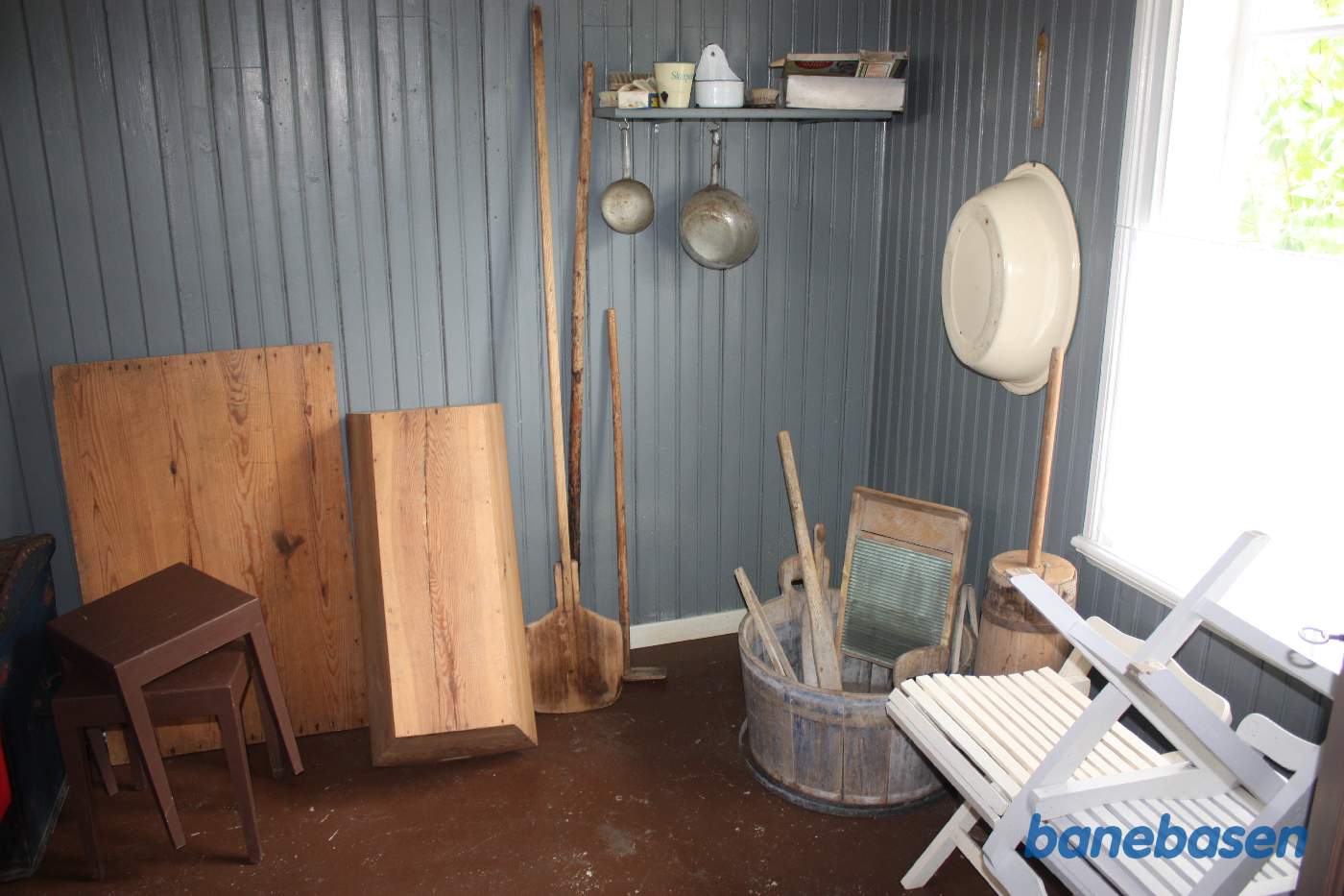 Vaskerummet bag køkkenet