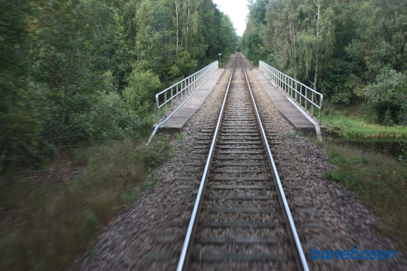 Et bagskud på strækningen mellem Berga og Kalmar