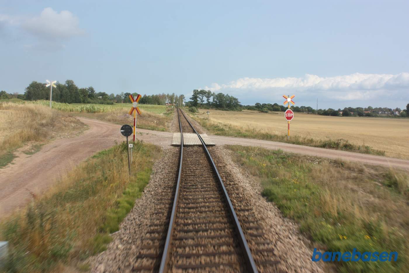 Et bagskud på strækningen mellem Berga og Kalmar