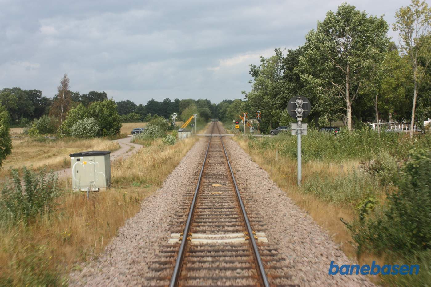 Et bagskud på strækningen mellem Berga og Kalmar