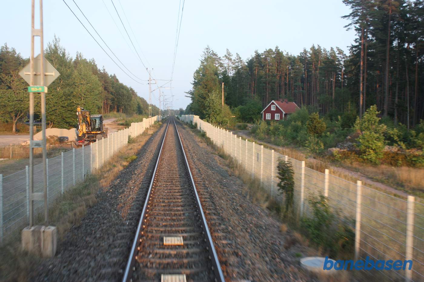 Et bagskud på strækningen mellem Kalmar og Nybro