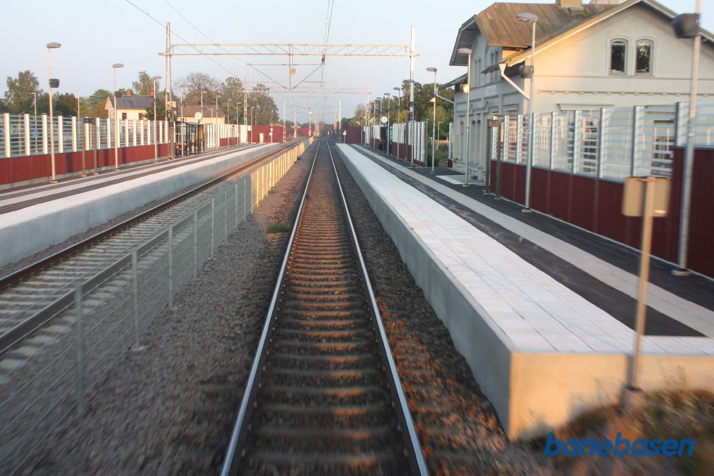 Et bagskud på strækningen mellem Kalmar og Nybro