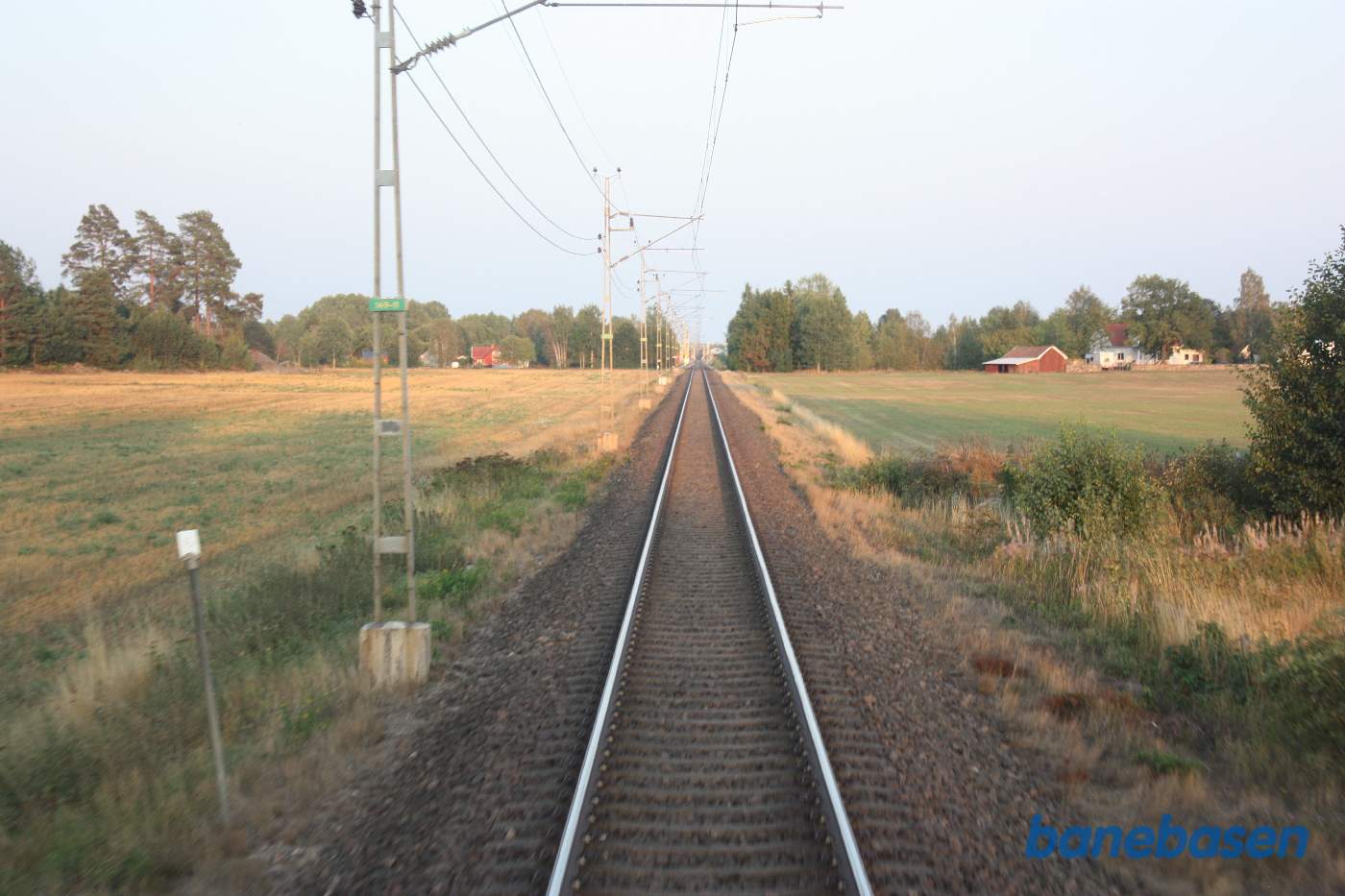 Et bagskud på strækningen mellem Kalmar og Nybro
