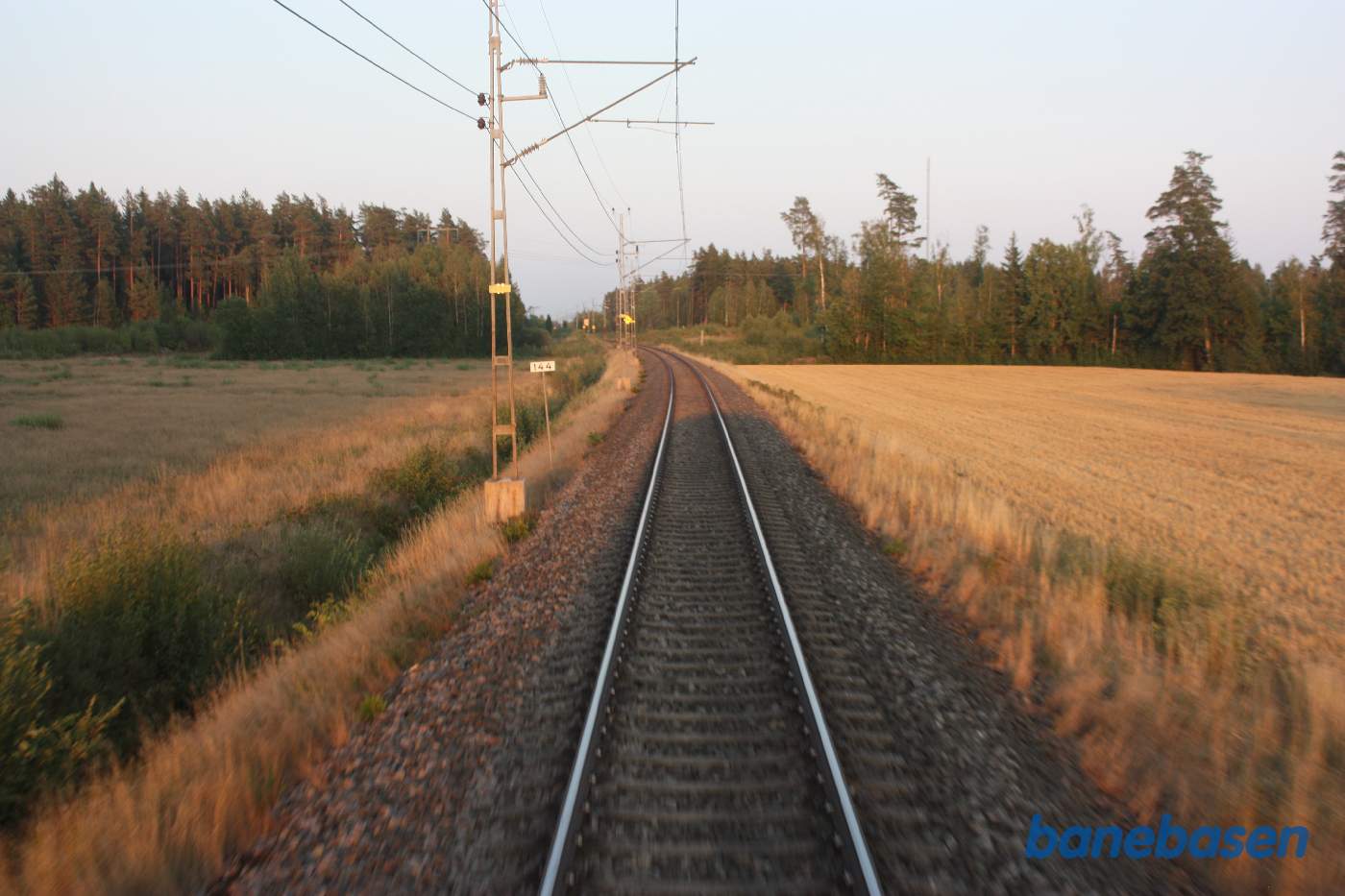 Et bagskud på strækningen mellem Kalmar og Nybro