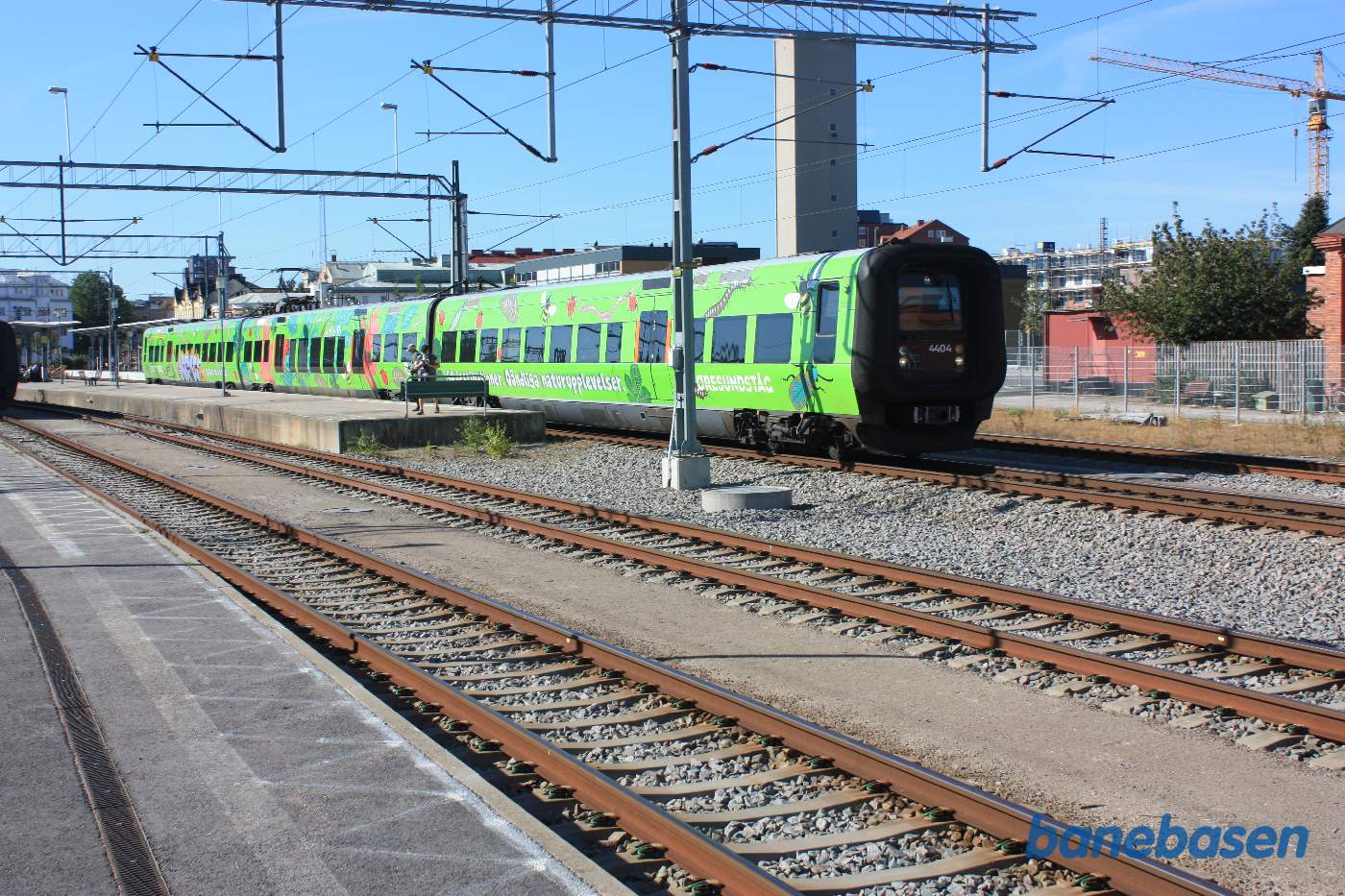 Øresundstog på vej ud af stationen