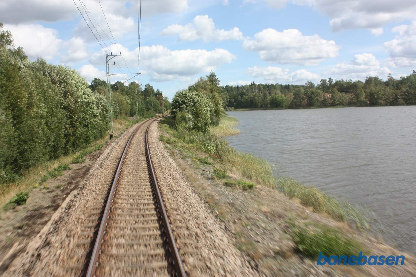 Et bagskud på strækningen mellem Rönneby og Sölversborg