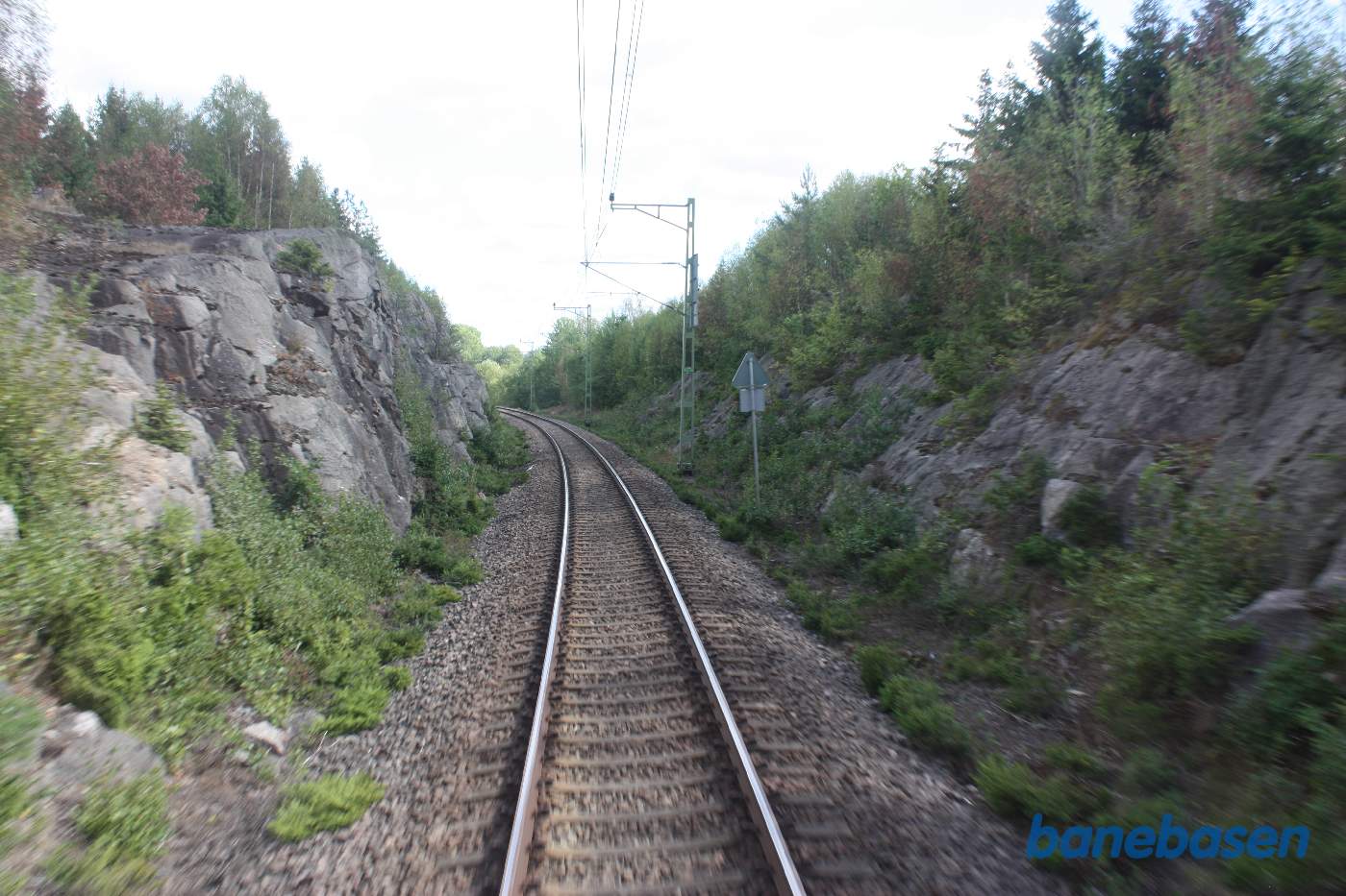 Et bagskud på strækningen mellem Rönneby og Sölversborg