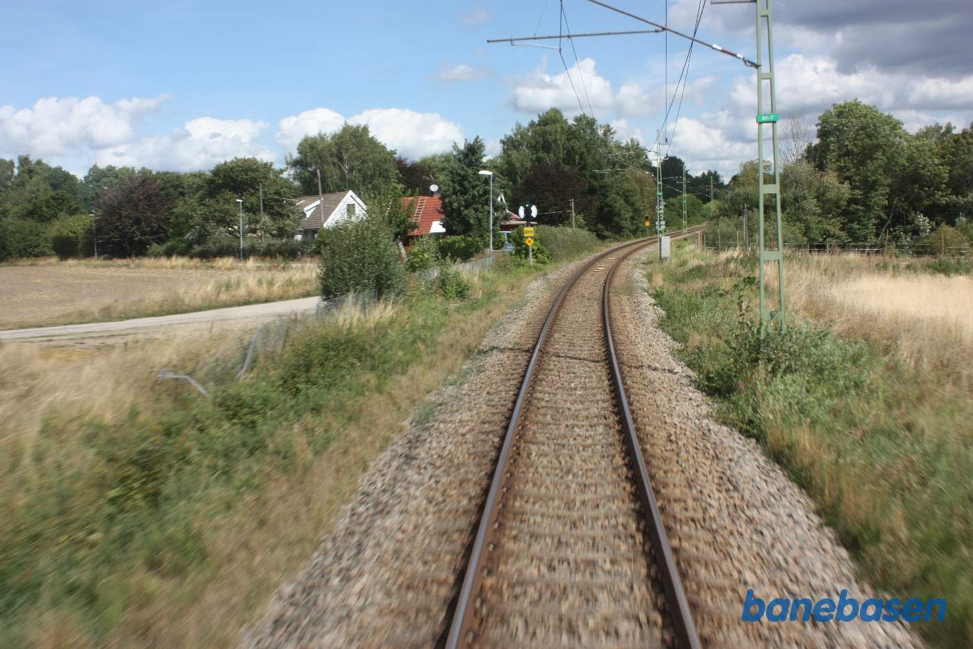 Et bagskud på strækningen mellem Rönneby og Sölversborg