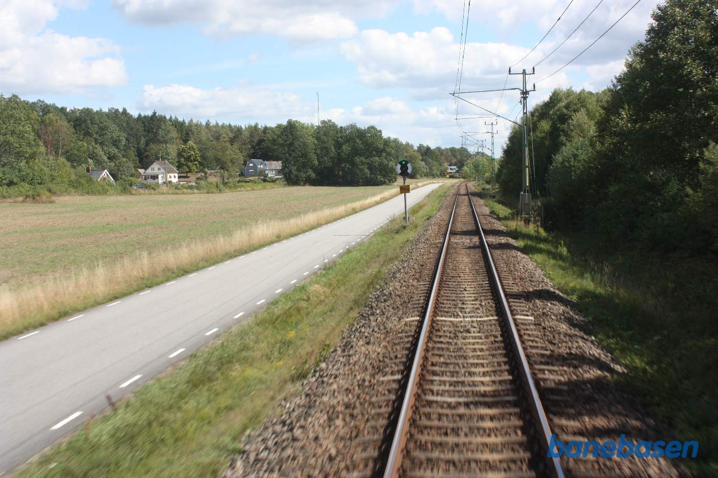 Et bagskud på strækningen mellem Rönneby og Sölversborg
