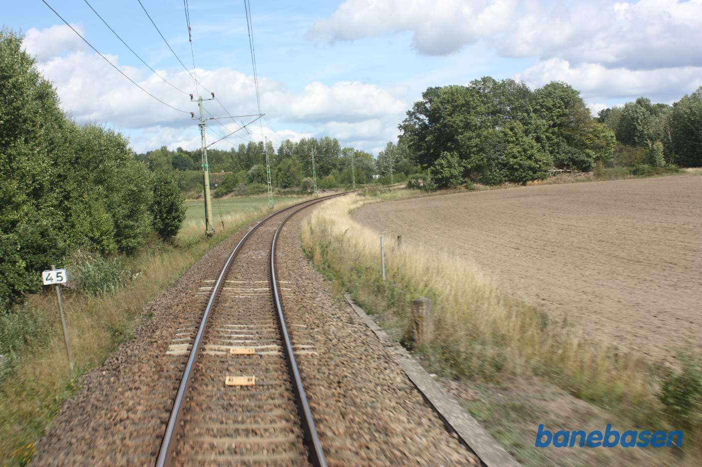 Et bagskud på strækningen mellem Rönneby og Sölversborg