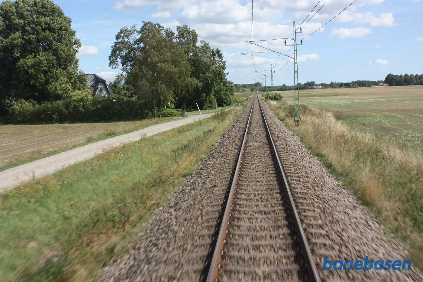 Et bagskud på strækningen mellem Sölversborg og Kristianstad