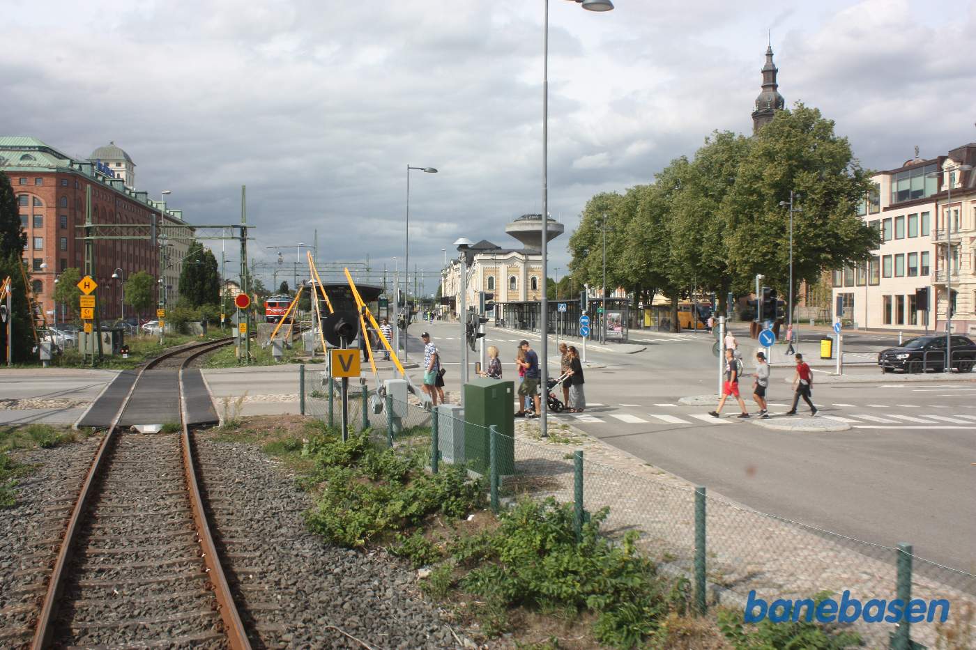 Det norske motortog er på vej ned ad havnesporet, bagskud