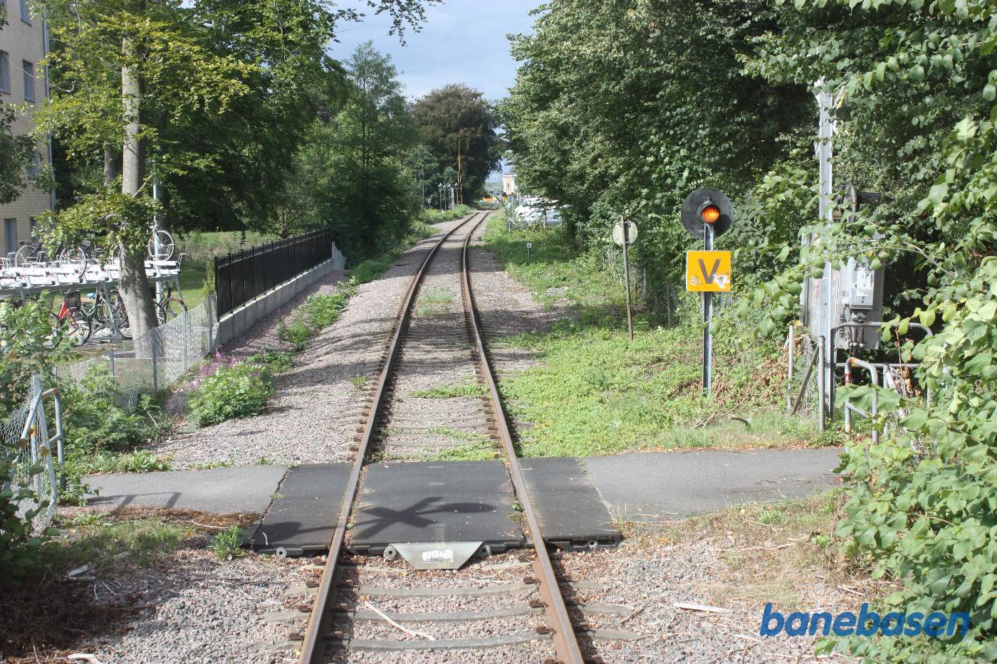 Det norske motortog er på vej ned ad havnesporet, bagskud