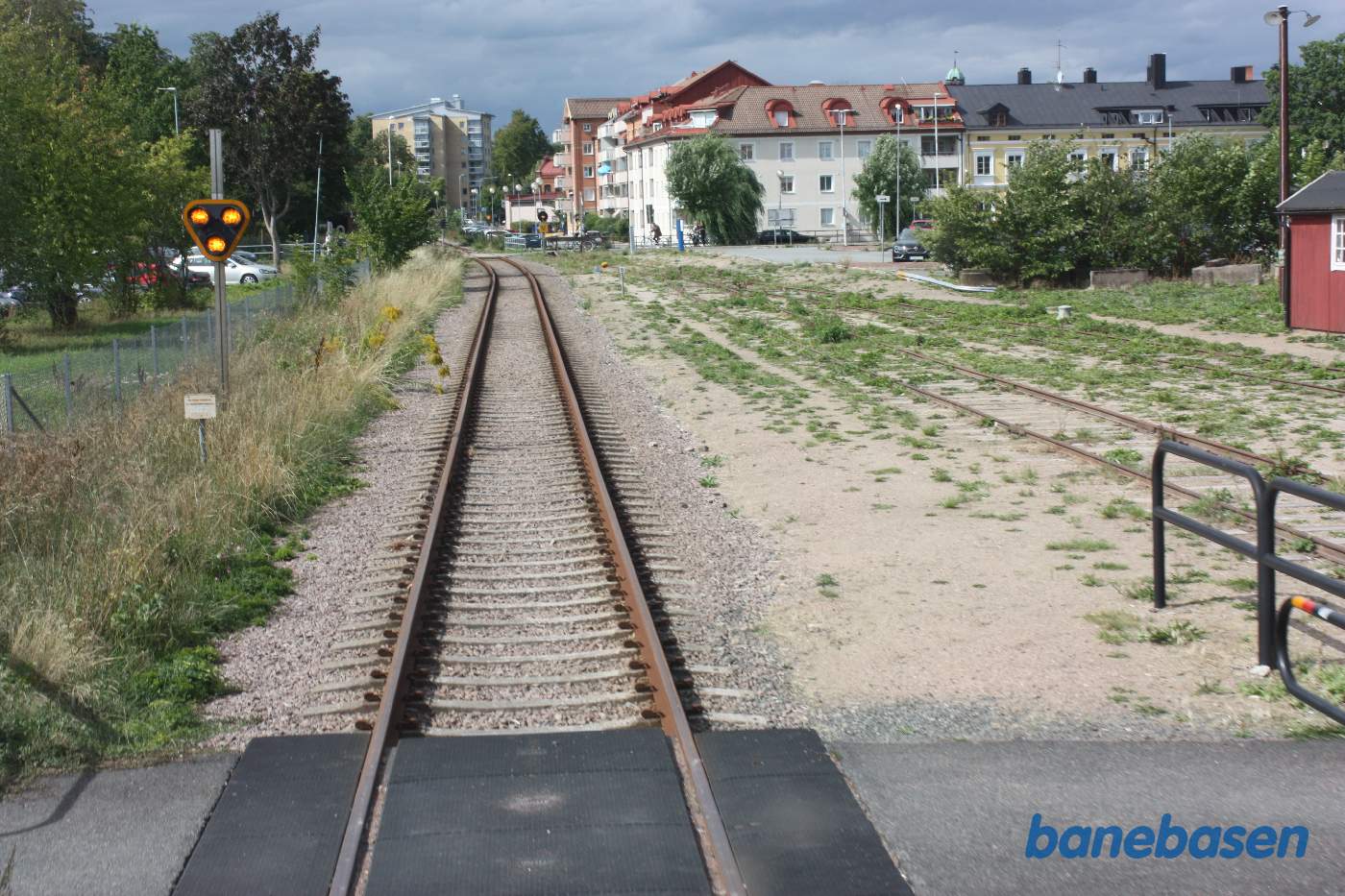 Det norske motortog er på vej ned ad havnesporet, bagskud