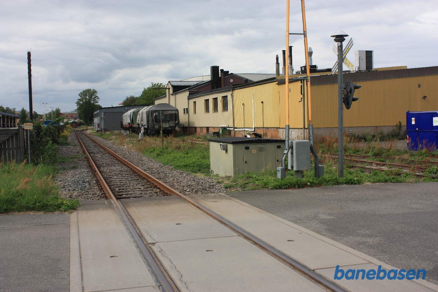 Museet inde til højre langs havnesporet