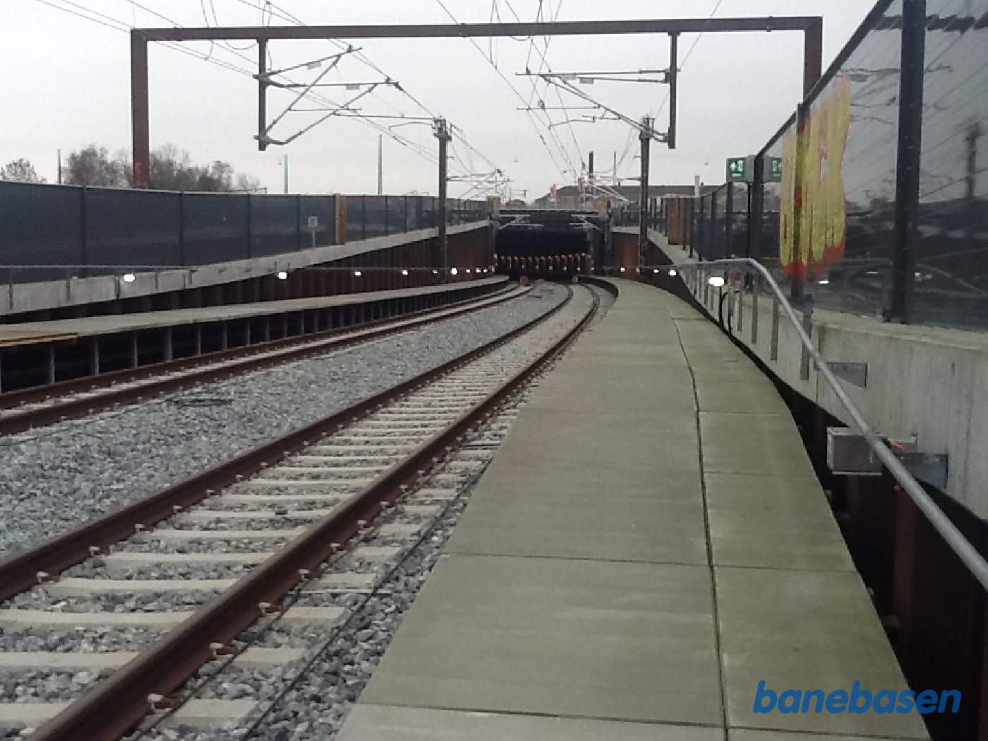 Et kig ned i tunnelen mod Vigerslev