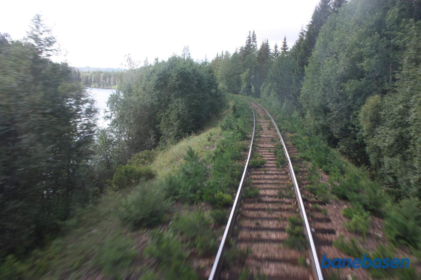 Vi er et sted på strækningen mellem Orsa og jernbanebroen over Ämån elven