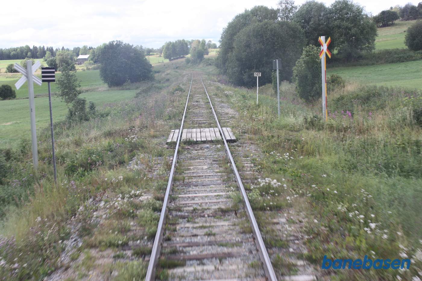 Vi er et sted på strækningen mellem Fåker og Östersund, her ved km 507