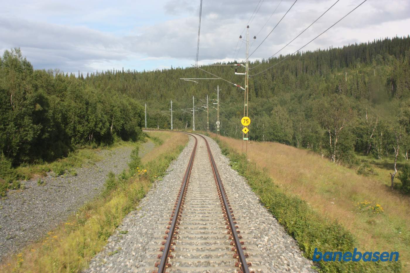 Et bagskud et sted på strækningen mellem Östersund og Storlien