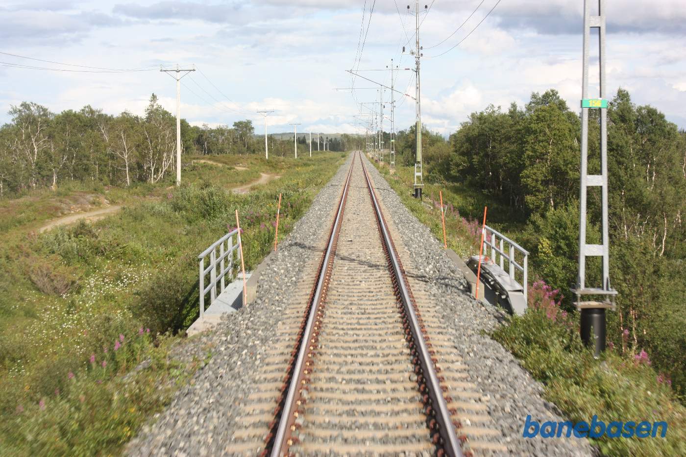 Et bagskud et sted på strækningen mellem Östersund og Storlien