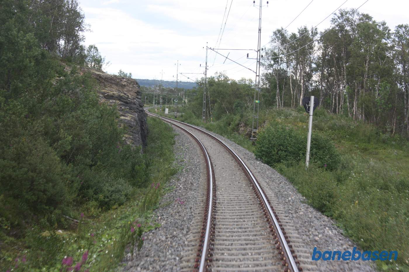 Et bagskud et sted på strækningen mellem Östersund og Storlien