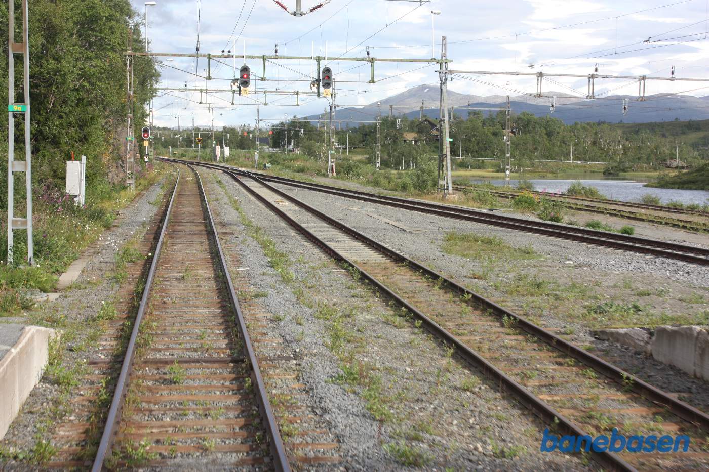 Et bagskud på vej ind på Storlien station