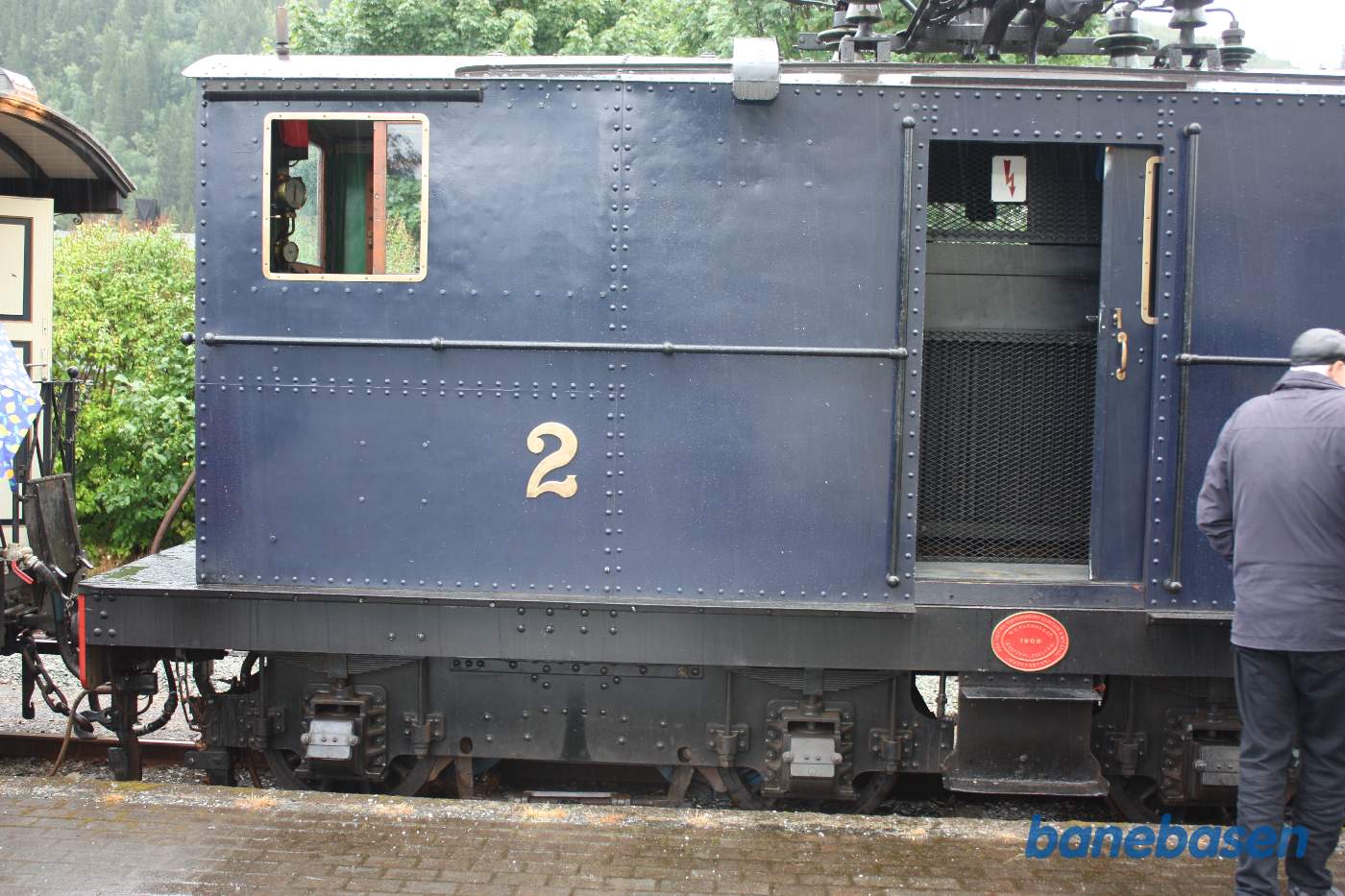 Lokomotivet set fra siden