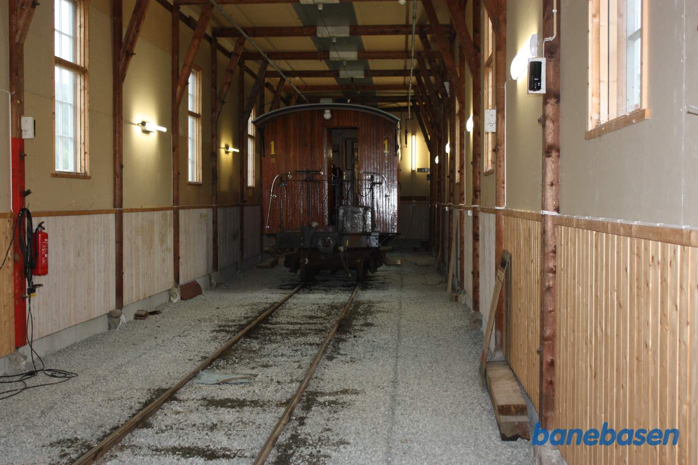 Vognen med 1.klasse set udefra