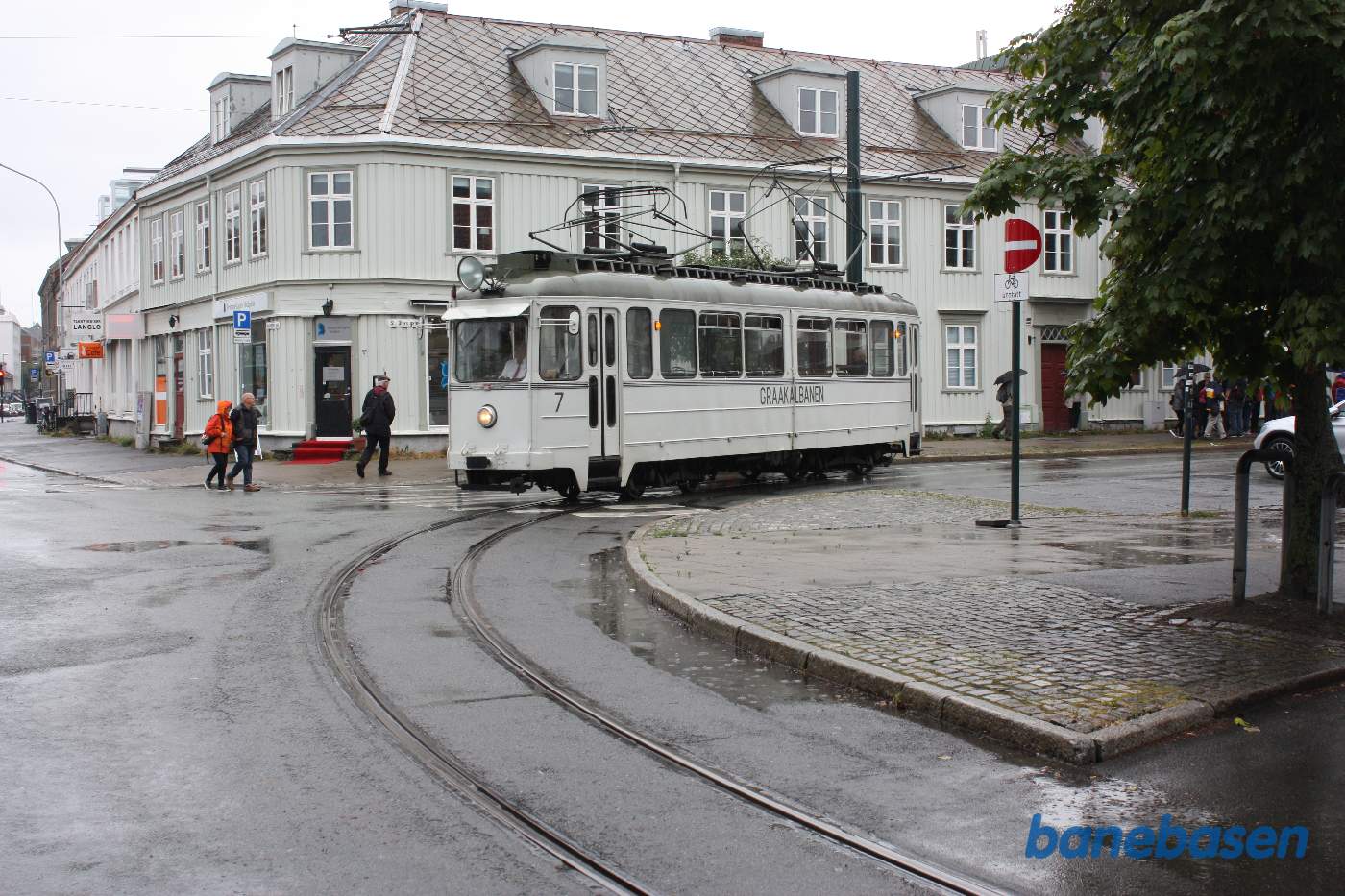 Sporvognen returnerer til remisen ved Munkvoll