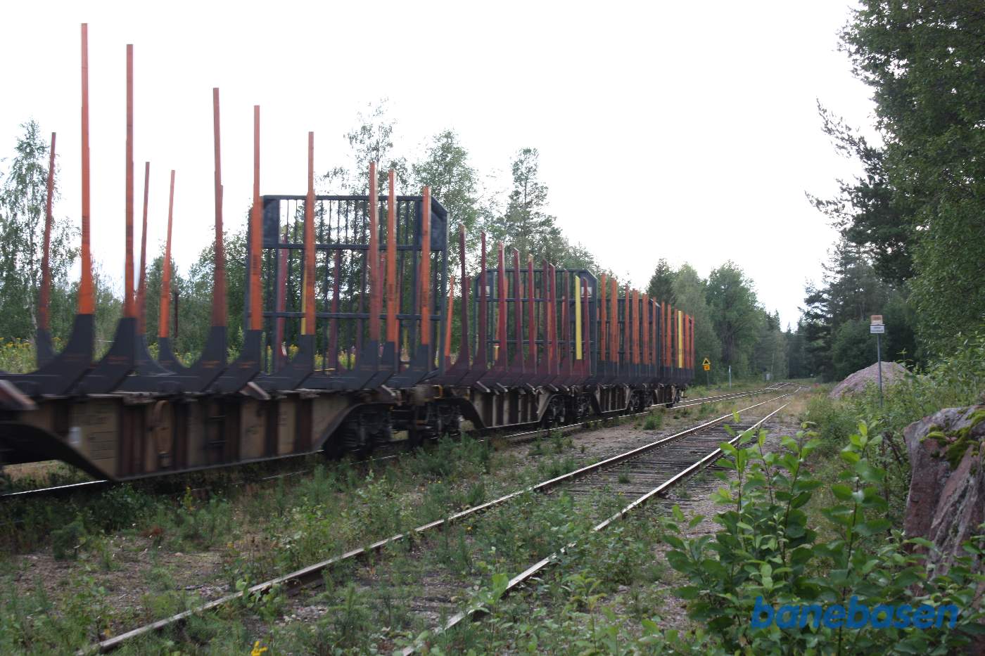 På en teknisk station, krydser vi med nordgående godstog