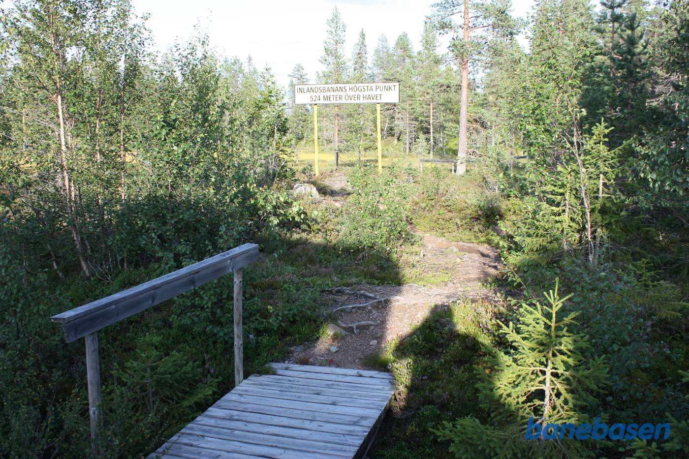 Vi er kommet til Inlandsbanans højeste punkt, 524 moh
