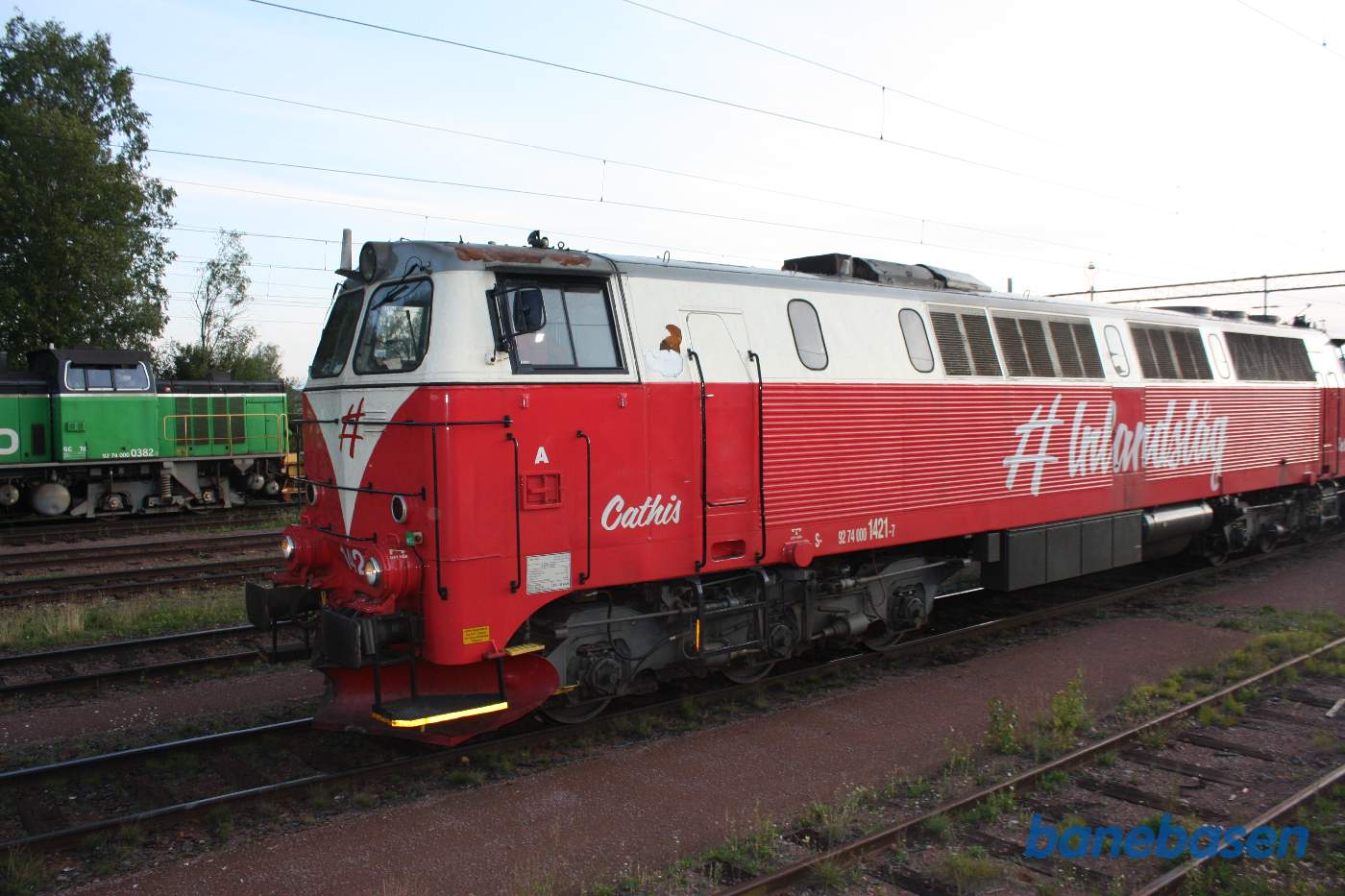 Inlandsbanans TMZ 1421 set fra motortoget