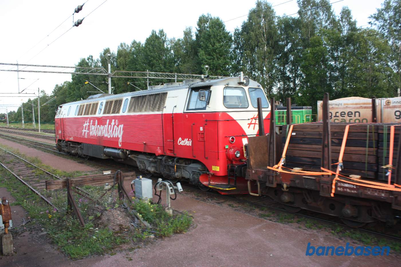 Inlandsbanans TMZ 1421 set fra motortoget