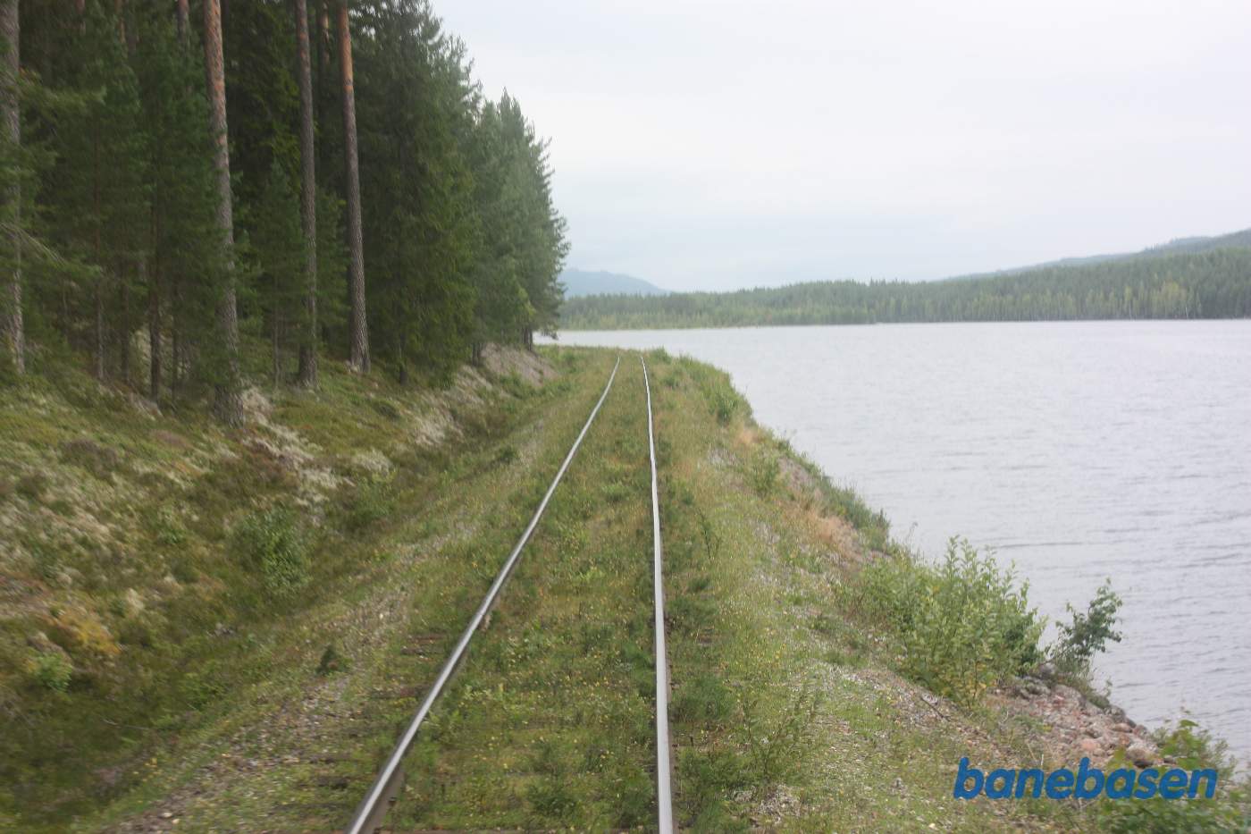 Et bagskud et sted på strækningen mellem Oxberg og Mora