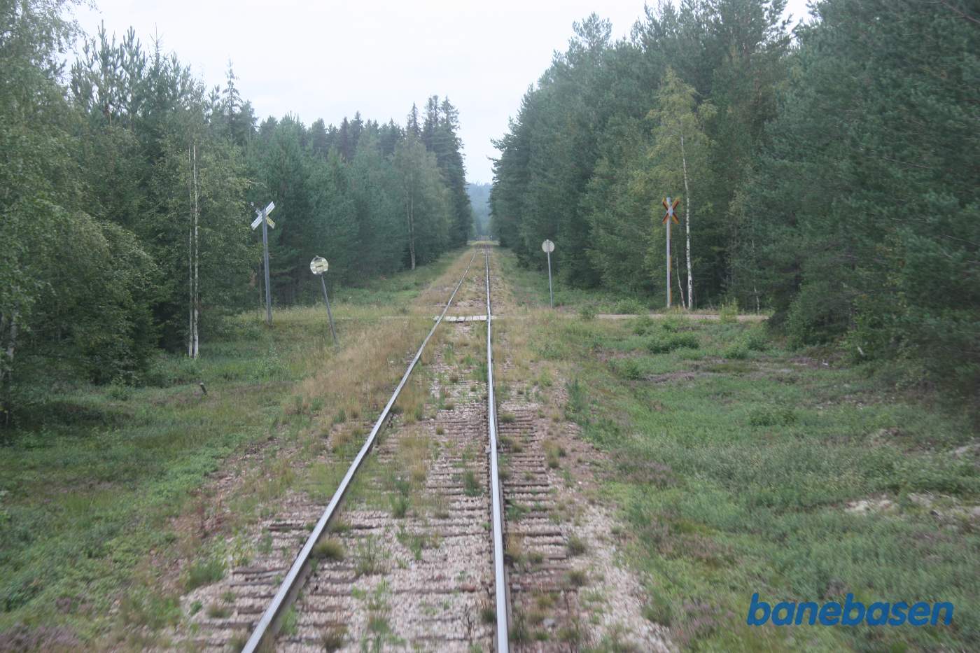 Et bagskud et sted på strækningen mellem Oxberg og Mora