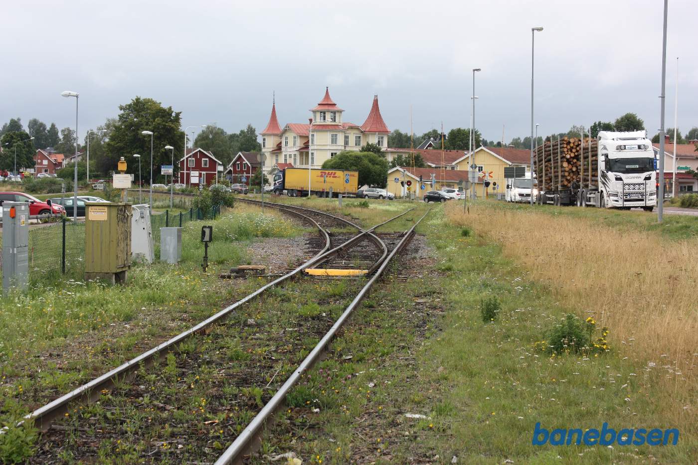 Et billede af det sted, hvor de 2 baner løber sammen, i udkanten af Mora