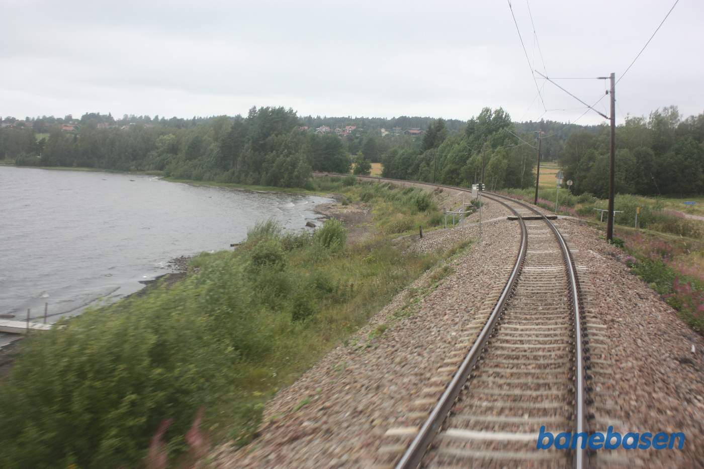 Et bagskud et sted på strækningen mellem Mora og Rättvik