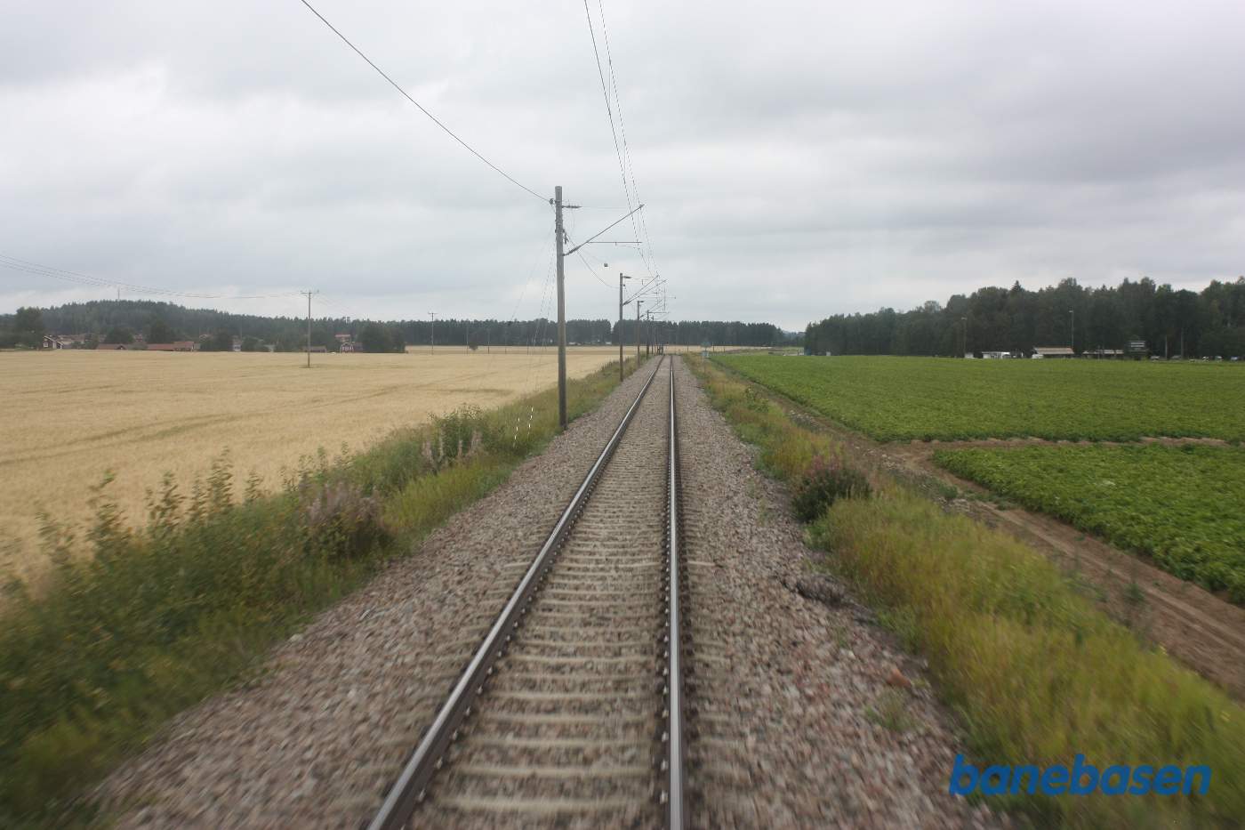 Et bagskud et sted på strækningen mellem Leksand og Gagnef