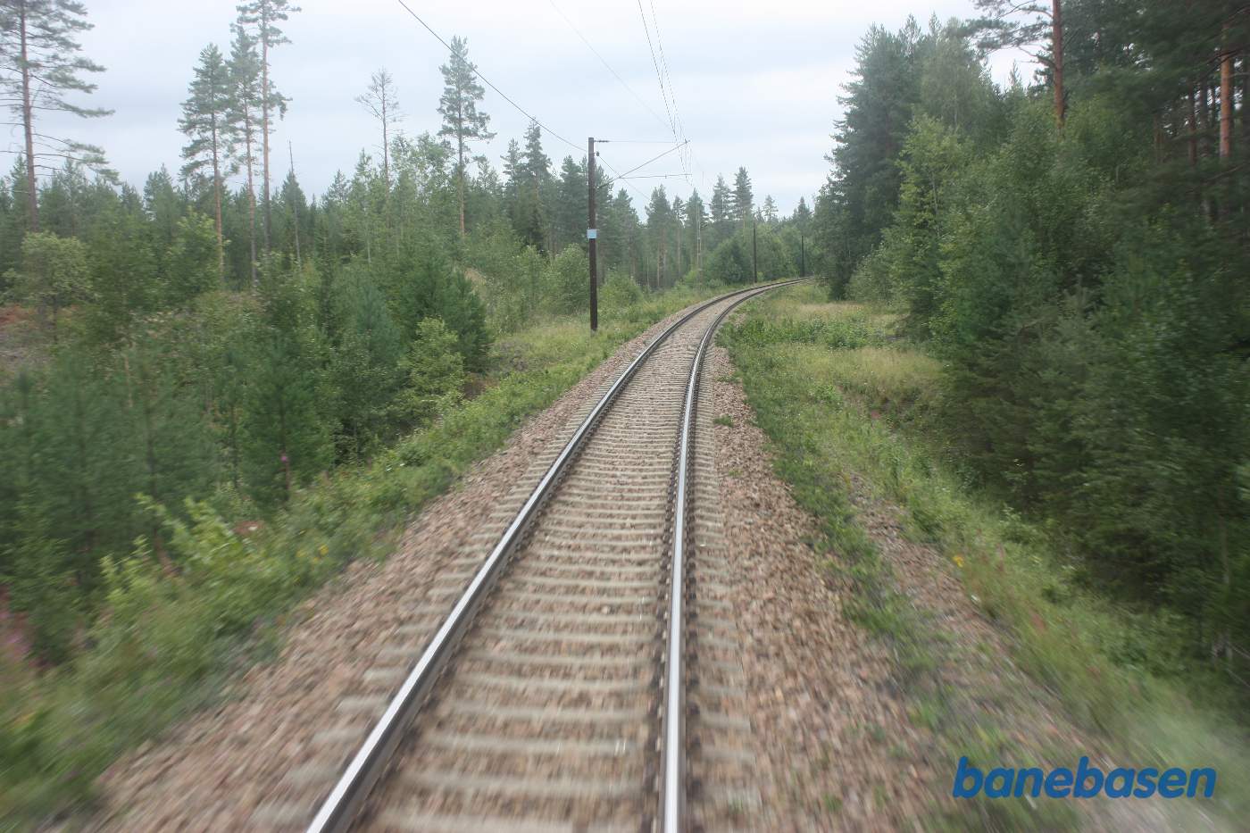 Et bagskud et sted på strækningen mellem Leksand og Gagnef
