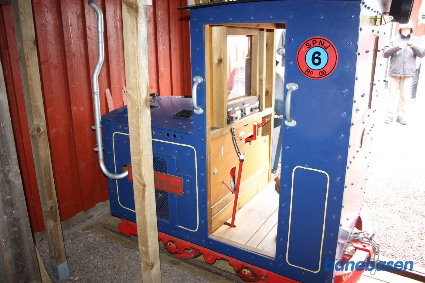 Billede af et af de små lokomotiver