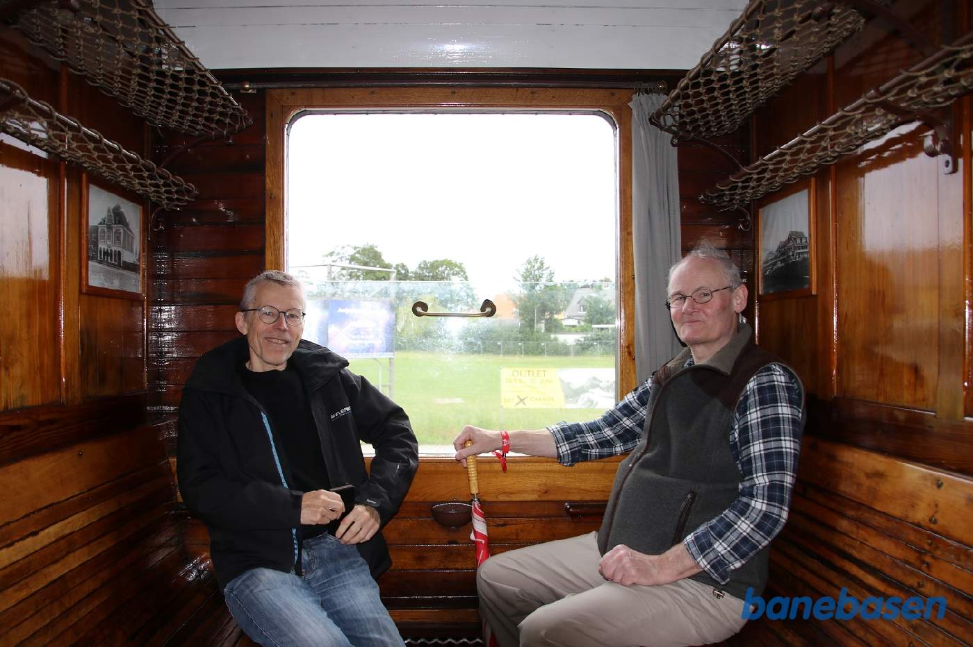 2 gæster i en af de fine kupéer