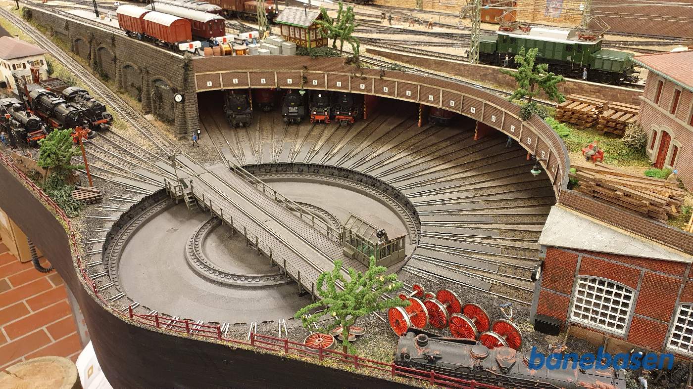 Et vue ud over remiseområdet Et vue ud over remiseområdet