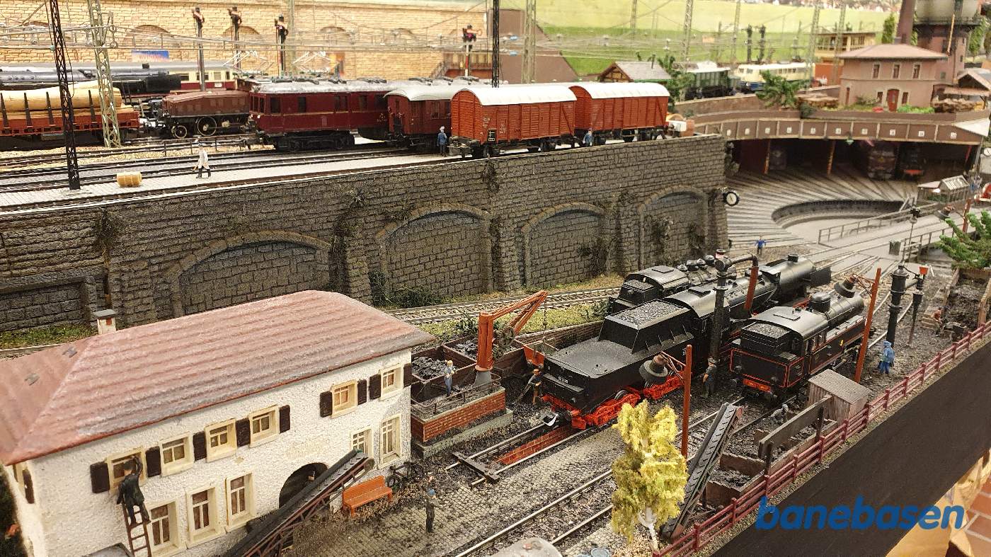 Et vue ud over remiseområdet Et vue ud over remiseområdet