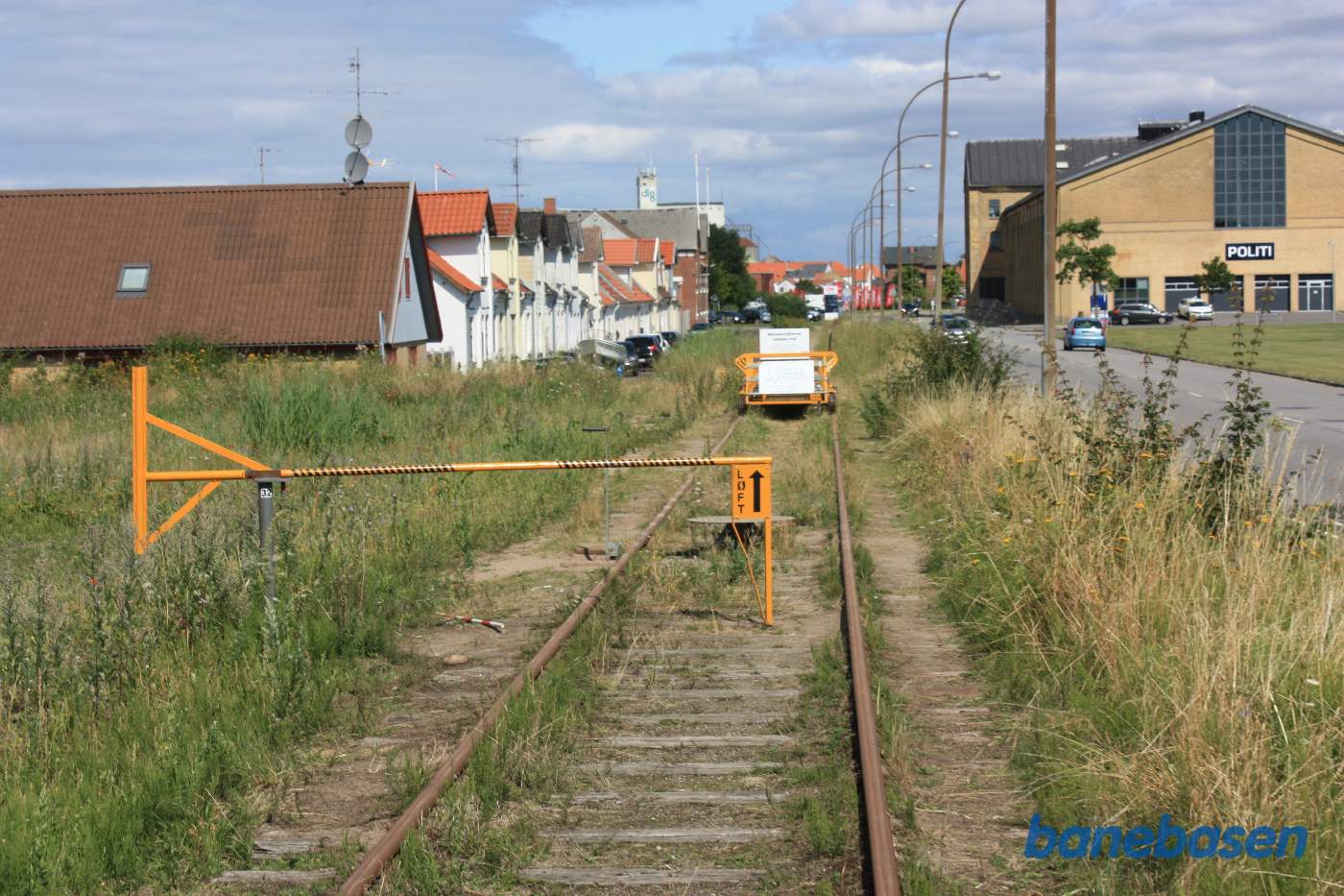Så kommer vi ikke længere. Cyklen op på drejeskiven, så den vender mod Tommerup
