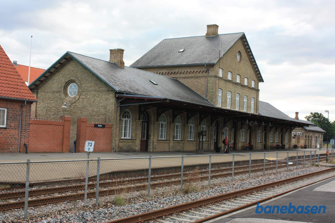 Stationsbygningen set fra perronen Stationsbygningen set fra perronen